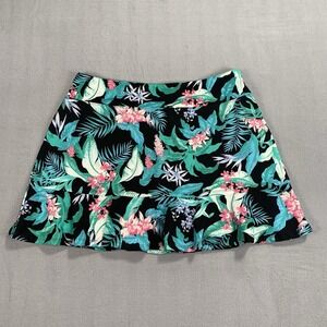 Tommy Bahama Golf Skort Womens Large Tropical Floral Built In Shorts